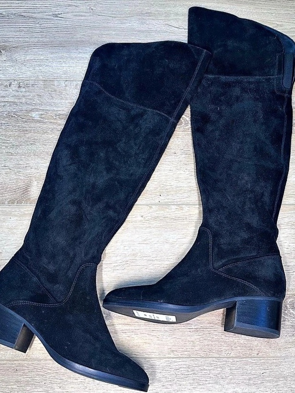 Via Spiga Ophira Suede Over-The-Knee Boot Boots Black US 7